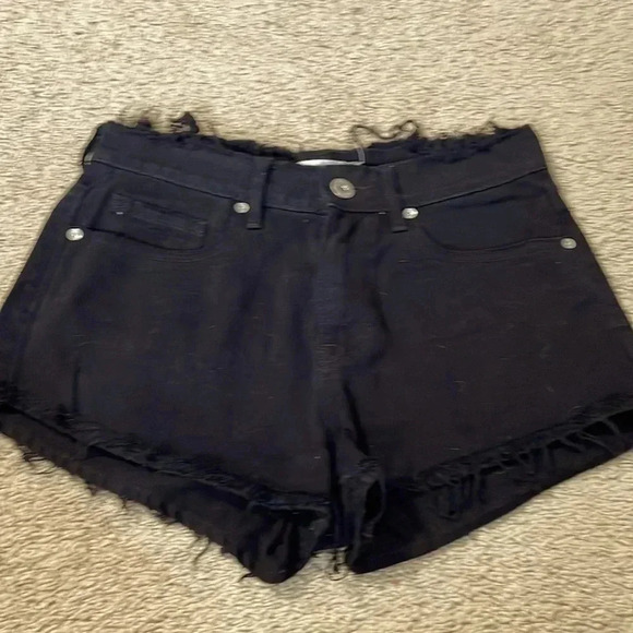 Bullhead Pants - Black distressed Bullhead high rise shorts size 5
